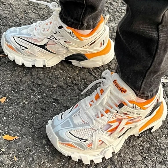 Balenciaga Kids
Track 2 mesh & nylon lace-up sneakers - Picture 1 of 8